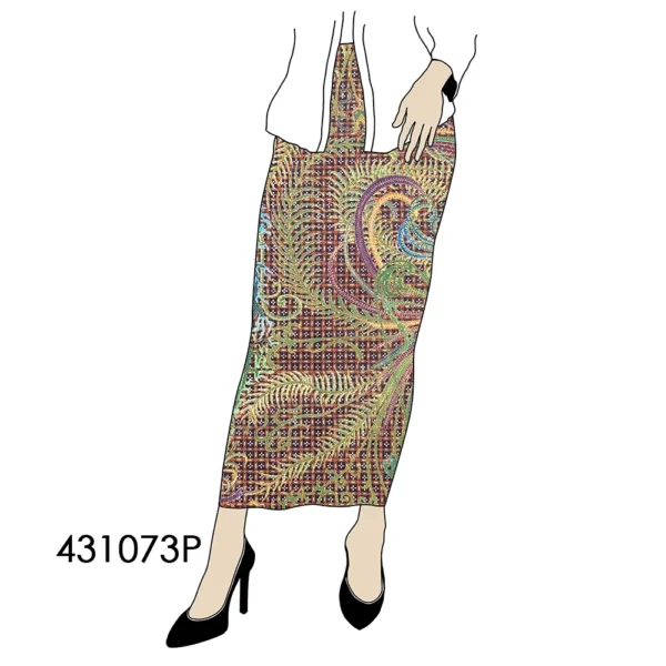 BATIK KATUN 2.5M LARAN KAWUNG COKLAT BATIK NYONYA INDO - Image 3
