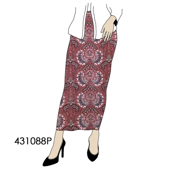 BATIK KATUN 2.5M SAWAT POMAHAN ABANG BATIK NYONYA INDO - Image 3