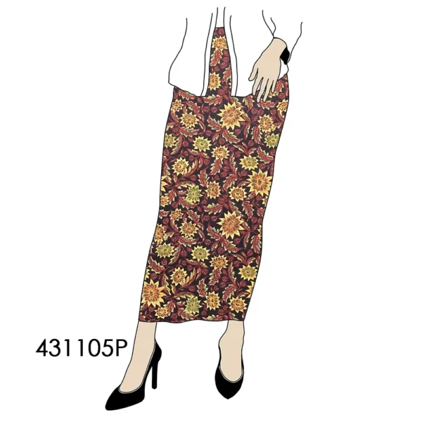 BATIK KATUN 2.5M CEPLOK KEMBANG ABANG BATIK NYONYA INDO - Image 3