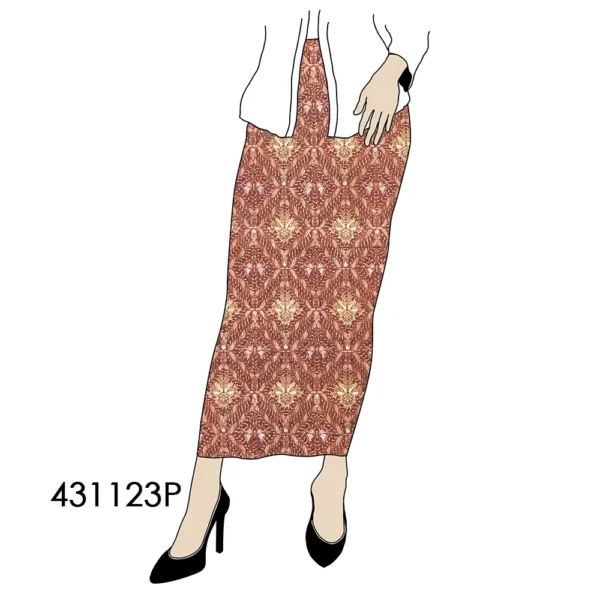 BATIK KATUN 2.5M SIDOMUKTI KEMBAR SOGAN BATIK NYONYA INDO - Image 3