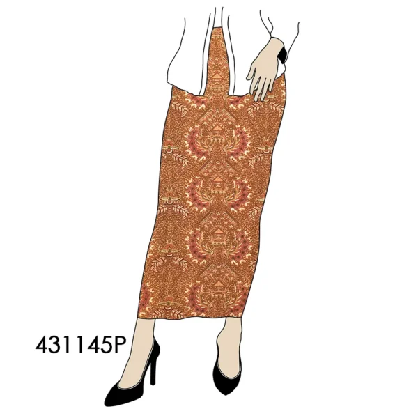 BATIK KATUN 2.5M GURDO KEMBAR SOGAN BATIK NYONYA INDO - Image 3