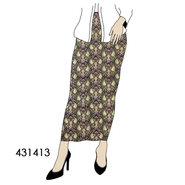 BATIK KATUN 2.5M GURDO ALIT COKLAT BATIK NYONYA INDO - Image 3