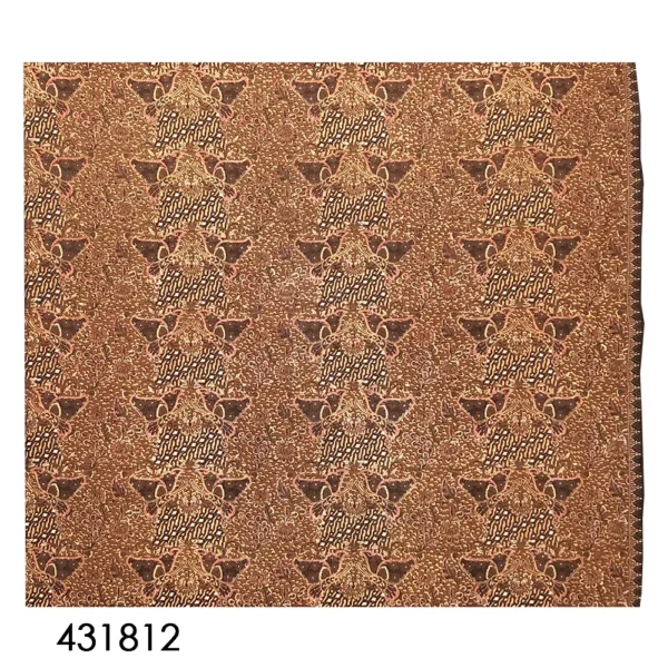 BATIK KATUN 2.5M KUPU KEMBAR SULUR SOGAN BATIK NYONYA INDO