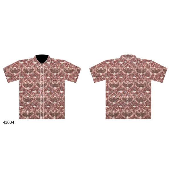 BATIK KATUN 2.5M DIMENSI KAWUNG ABU BATIK NYONYA INDO - Image 2