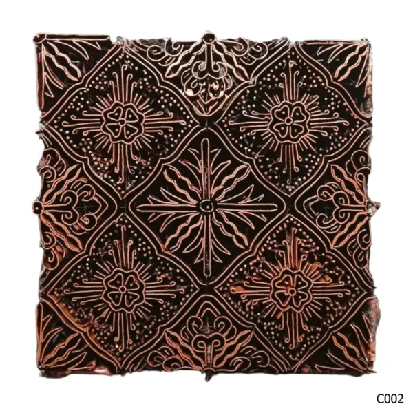 PESANAN PAJANGAN DEKORATIF CAP TEMBAGA ANTIK BATIK NYONYA INDO C001–C010 - Image 3