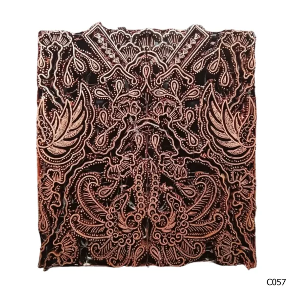 PESANAN PAJANGAN DEKORATIF CAP TEMBAGA ANTIK BATIK NYONYA INDO C051–C060 - Image 8
