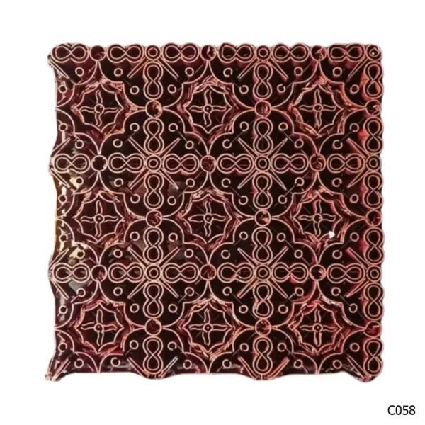 PESANAN PAJANGAN DEKORATIF CAP TEMBAGA ANTIK BATIK NYONYA INDO C051–C060 - Image 9