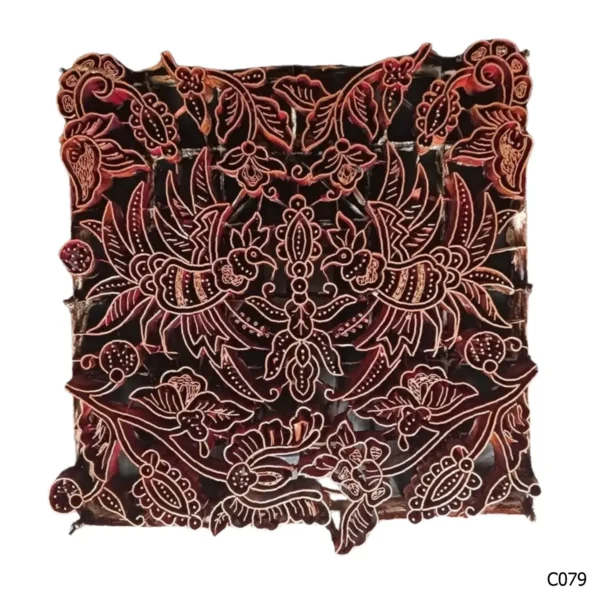 PESANAN PAJANGAN DEKORATIF CAP TEMBAGA ANTIK BATIK NYONYA INDO C071–C080 - Image 8