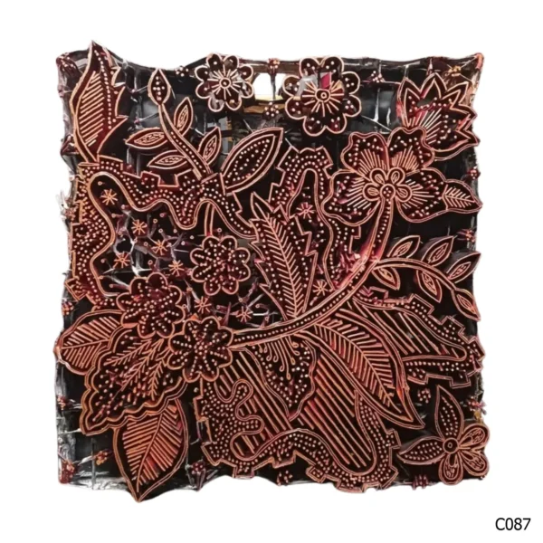 PESANAN PAJANGAN DEKORATIF CAP TEMBAGA ANTIK BATIK NYONYA INDO C081–C090 - Image 8