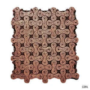 PESANAN PAJANGAN DEKORATIF CAP TEMBAGA ANTIK BATIK NYONYA INDO C091–C100