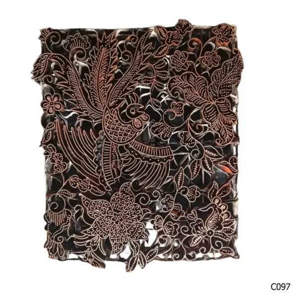 PESANAN PAJANGAN DEKORATIF CAP TEMBAGA ANTIK BATIK NYONYA INDO C091–C100 - Image 7