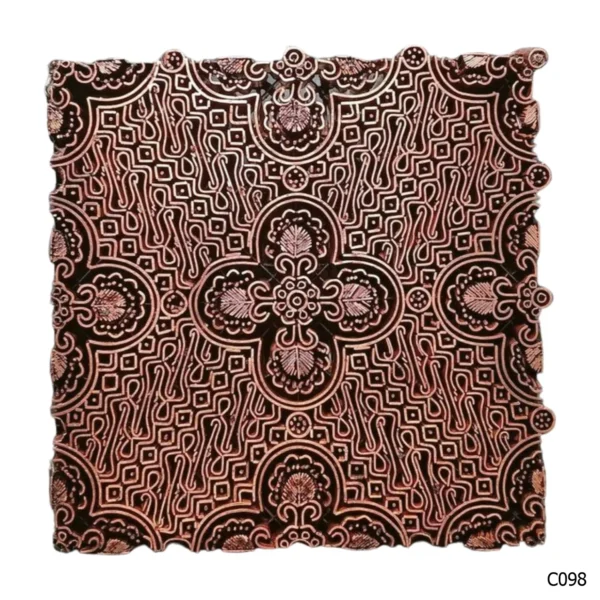 PESANAN PAJANGAN DEKORATIF CAP TEMBAGA ANTIK BATIK NYONYA INDO C091–C100 - Image 8