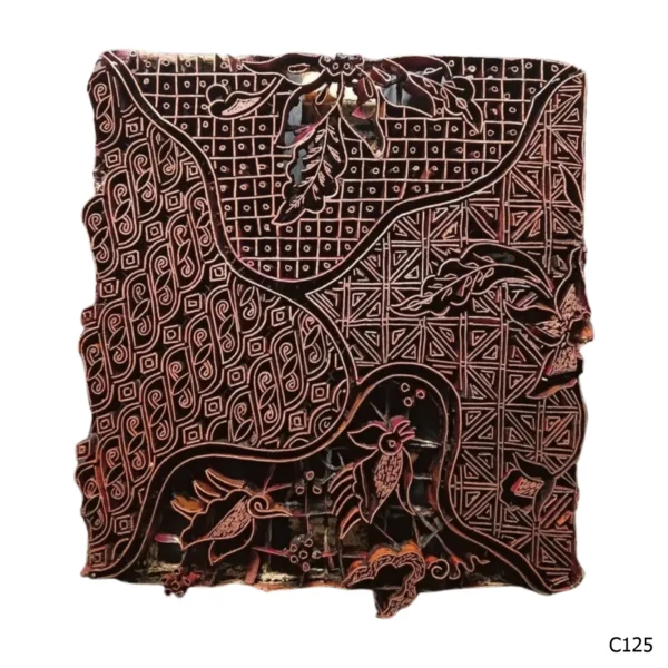 PESANAN PAJANGAN DEKORATIF CAP TEMBAGA ANTIK BATIK NYONYA INDO C121–C130 - Image 6