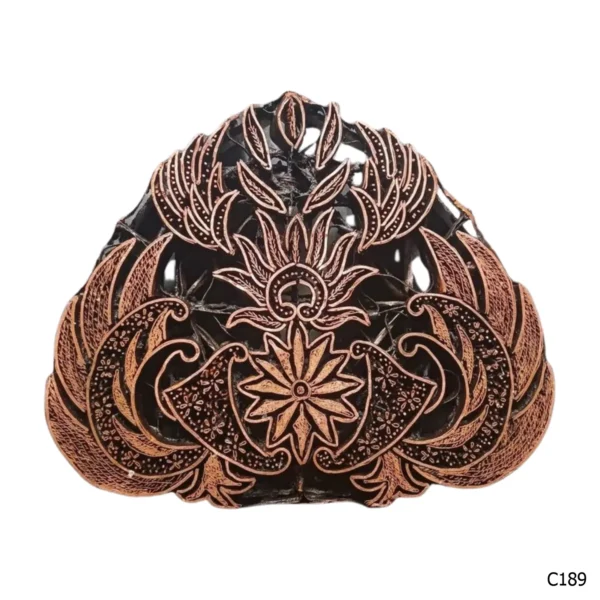 PESANAN PAJANGAN DEKORATIF CAP TEMBAGA ANTIK BATIK NYONYA INDO C181–C190 - Image 10