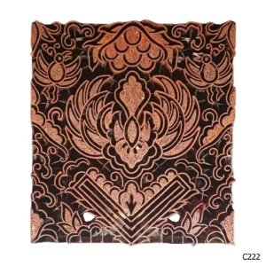 PESANAN PAJANGAN DEKORATIF CAP TEMBAGA ANTIK BATIK NYONYA INDO C221–C230