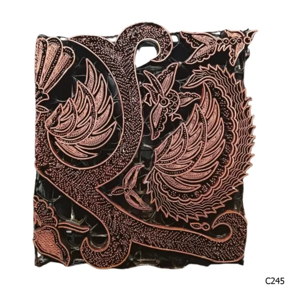 PESANAN PAJANGAN DEKORATIF CAP TEMBAGA ANTIK BATIK NYONYA INDO C241–C250 - Image 6