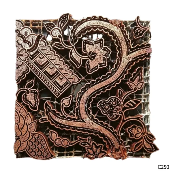 PESANAN PAJANGAN DEKORATIF CAP TEMBAGA ANTIK BATIK NYONYA INDO C241–C250 - Image 11