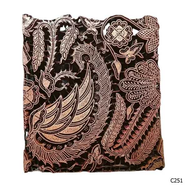 PESANAN PAJANGAN DEKORATIF CAP TEMBAGA ANTIK BATIK NYONYA INDO C251–C260 - Image 2