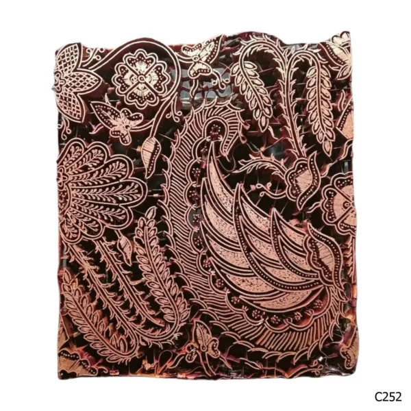 PESANAN PAJANGAN DEKORATIF CAP TEMBAGA ANTIK BATIK NYONYA INDO C251–C260 - Image 3