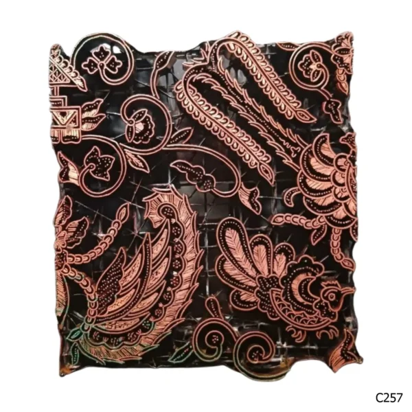 PESANAN PAJANGAN DEKORATIF CAP TEMBAGA ANTIK BATIK NYONYA INDO C251–C260