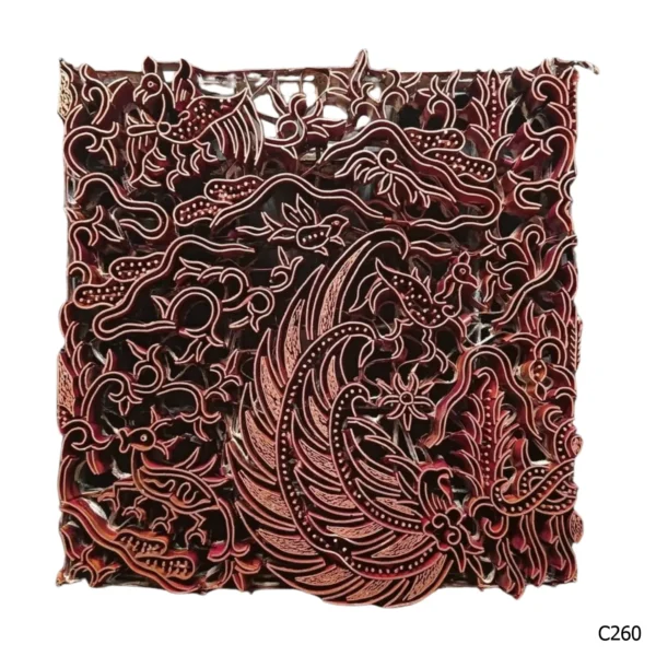 PESANAN PAJANGAN DEKORATIF CAP TEMBAGA ANTIK BATIK NYONYA INDO C251–C260 - Image 11