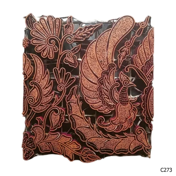 PESANAN PAJANGAN DEKORATIF CAP TEMBAGA ANTIK BATIK NYONYA INDO C271–C280 - Image 4