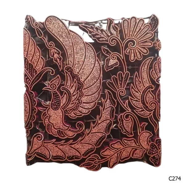 PESANAN PAJANGAN DEKORATIF CAP TEMBAGA ANTIK BATIK NYONYA INDO C271–C280 - Image 5