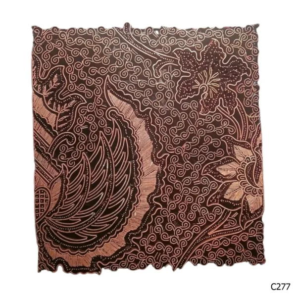 PESANAN PAJANGAN DEKORATIF CAP TEMBAGA ANTIK BATIK NYONYA INDO C271–C280 - Image 8