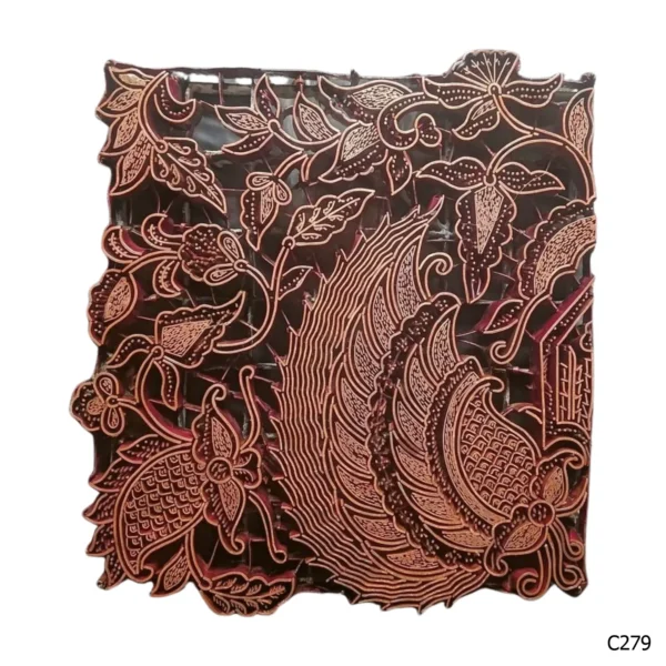 PESANAN PAJANGAN DEKORATIF CAP TEMBAGA ANTIK BATIK NYONYA INDO C271–C280 - Image 10
