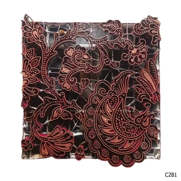 PESANAN PAJANGAN DEKORATIF CAP TEMBAGA ANTIK BATIK NYONYA INDO C281–C290