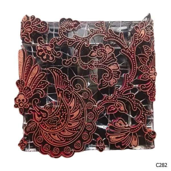 PESANAN PAJANGAN DEKORATIF CAP TEMBAGA ANTIK BATIK NYONYA INDO C281–C290 - Image 3