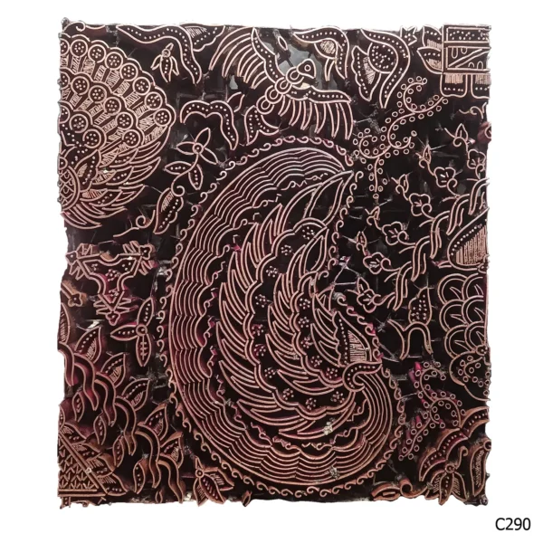 PESANAN PAJANGAN DEKORATIF CAP TEMBAGA ANTIK BATIK NYONYA INDO C281–C290 - Image 11