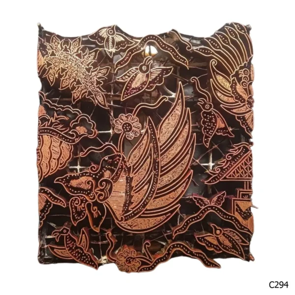 PESANAN PAJANGAN DEKORATIF CAP TEMBAGA ANTIK BATIK NYONYA INDO C291–C300 - Image 5