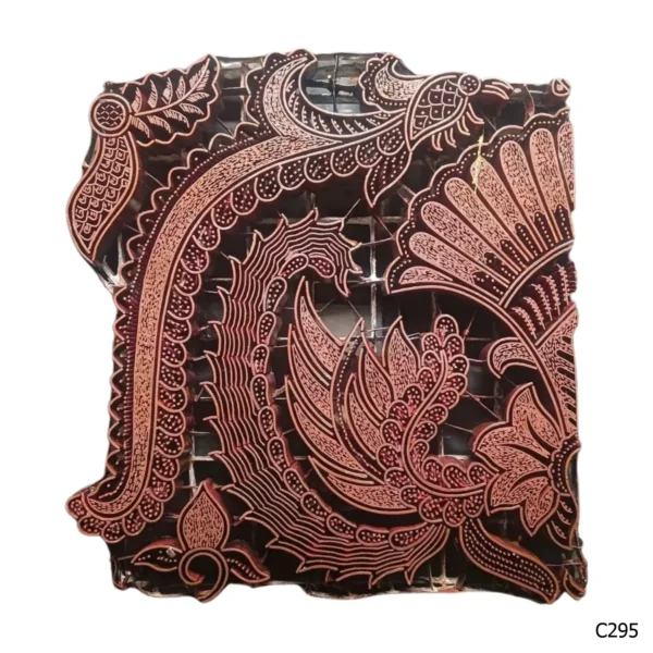 PESANAN PAJANGAN DEKORATIF CAP TEMBAGA ANTIK BATIK NYONYA INDO C291–C300 - Image 6