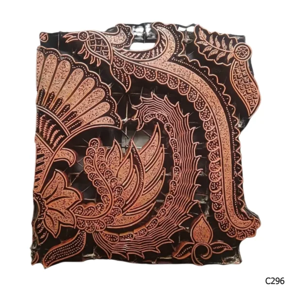 PESANAN PAJANGAN DEKORATIF CAP TEMBAGA ANTIK BATIK NYONYA INDO C291–C300 - Image 7