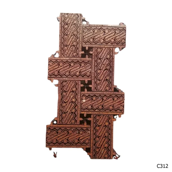 PESANAN PAJANGAN DEKORATIF CAP TEMBAGA ANTIK BATIK NYONYA INDO C311–C320 - Image 3