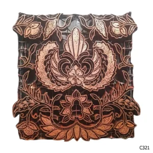 PESANAN PAJANGAN DEKORATIF CAP TEMBAGA ANTIK BATIK NYONYA INDO C321–C330