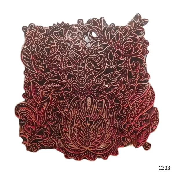 PESANAN PAJANGAN DEKORATIF CAP TEMBAGA ANTIK BATIK NYONYA INDO C331–C340 - Image 4