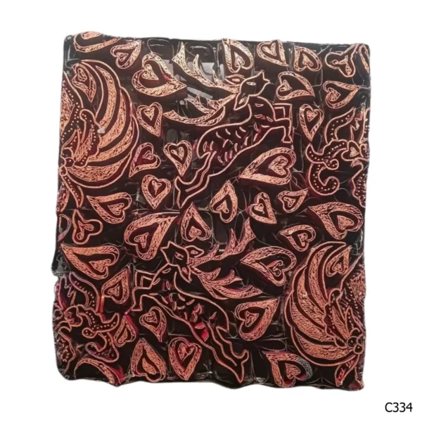 PESANAN PAJANGAN DEKORATIF CAP TEMBAGA ANTIK BATIK NYONYA INDO C331–C340 - Image 5