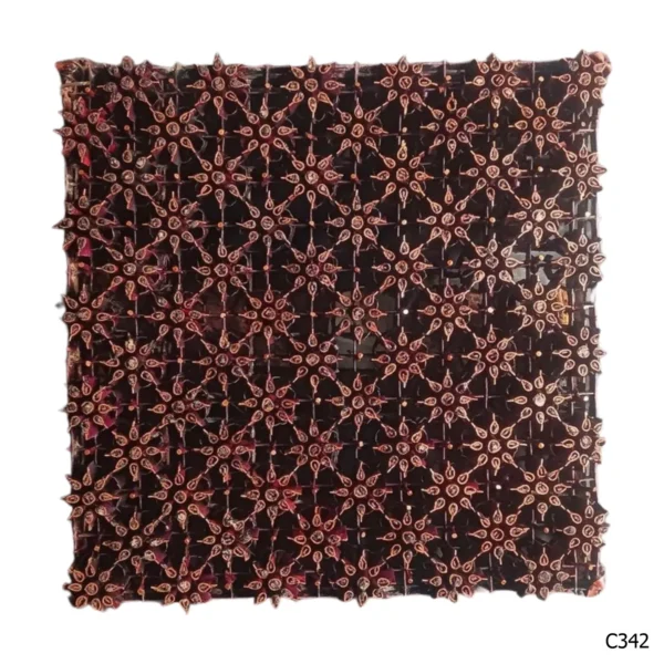 PESANAN PAJANGAN DEKORATIF CAP TEMBAGA ANTIK BATIK NYONYA INDO C341–C350 - Image 3