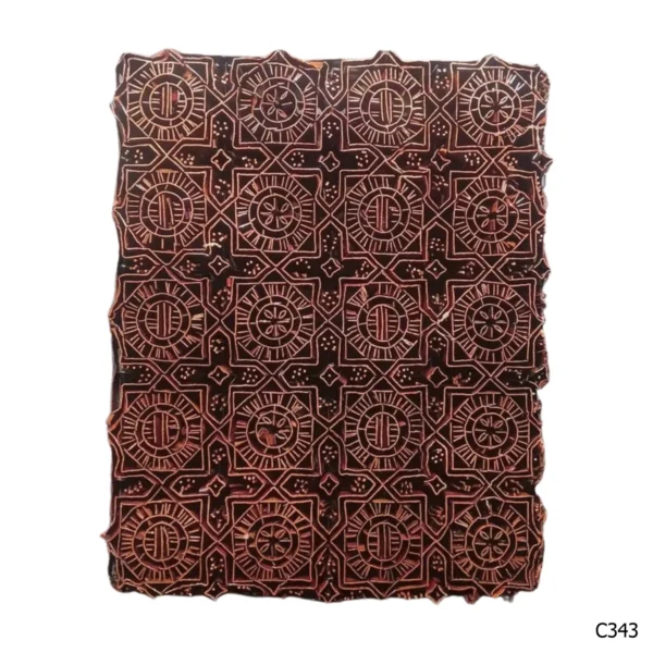 PESANAN PAJANGAN DEKORATIF CAP TEMBAGA ANTIK BATIK NYONYA INDO C341–C350 - Image 4