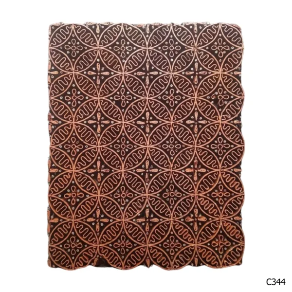 PESANAN PAJANGAN DEKORATIF CAP TEMBAGA ANTIK BATIK NYONYA INDO C341–C350 - Image 5