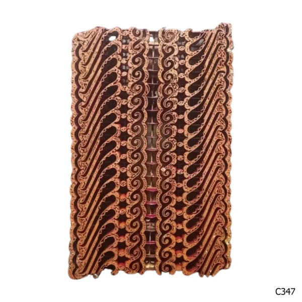PESANAN PAJANGAN DEKORATIF CAP TEMBAGA ANTIK BATIK NYONYA INDO C341–C350 - Image 8