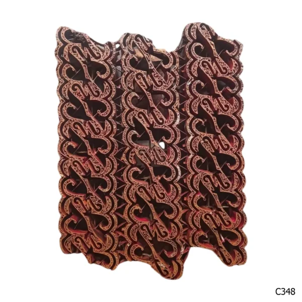 PESANAN PAJANGAN DEKORATIF CAP TEMBAGA ANTIK BATIK NYONYA INDO C341–C350 - Image 9