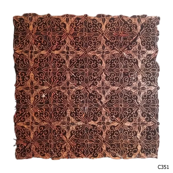 PESANAN PAJANGAN DEKORATIF CAP TEMBAGA ANTIK BATIK NYONYA INDO C351–C360 - Image 2