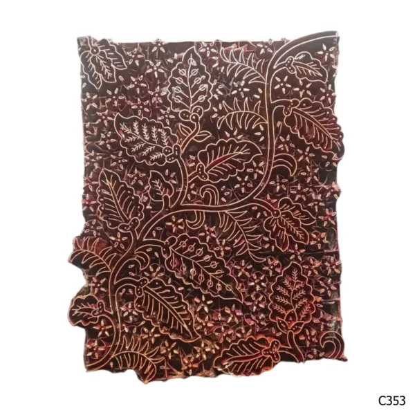 PESANAN PAJANGAN DEKORATIF CAP TEMBAGA ANTIK BATIK NYONYA INDO C351–C360 - Image 4