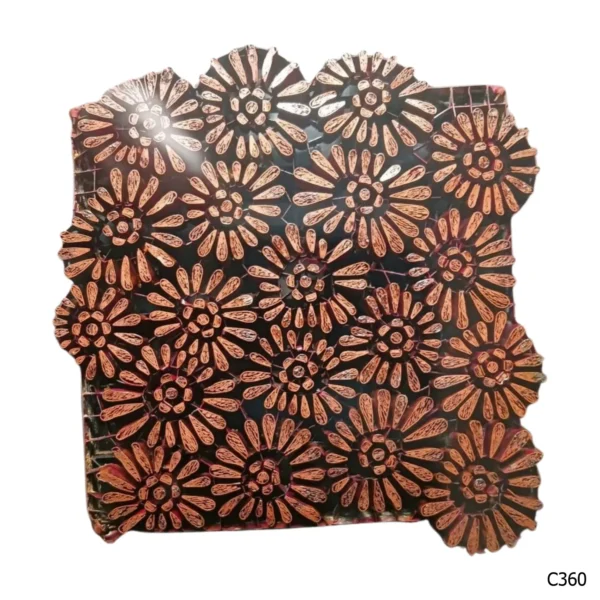 PESANAN PAJANGAN DEKORATIF CAP TEMBAGA ANTIK BATIK NYONYA INDO C351–C360 - Image 11