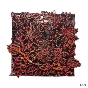 PESANAN PAJANGAN DEKORATIF CAP TEMBAGA ANTIK BATIK NYONYA INDO C371–C380