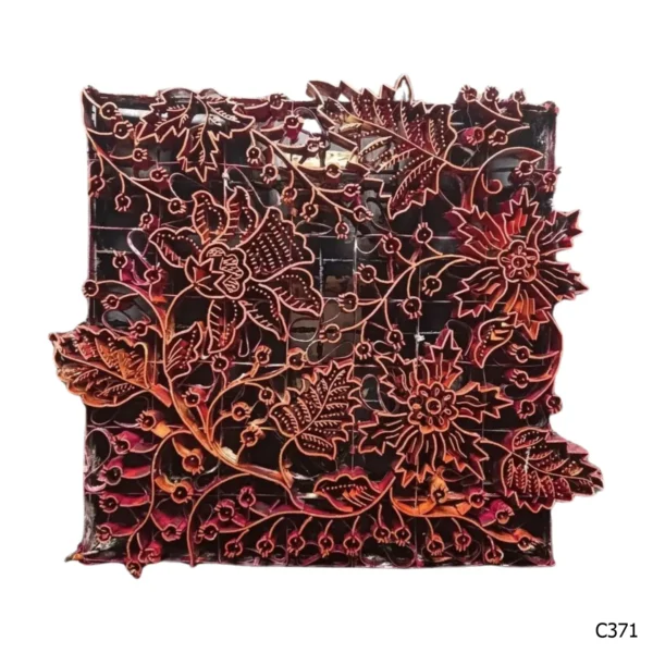 PESANAN PAJANGAN DEKORATIF CAP TEMBAGA ANTIK BATIK NYONYA INDO C371–C380