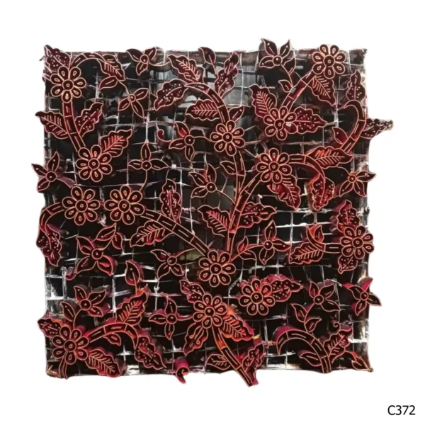 PESANAN PAJANGAN DEKORATIF CAP TEMBAGA ANTIK BATIK NYONYA INDO C371–C380 - Image 3